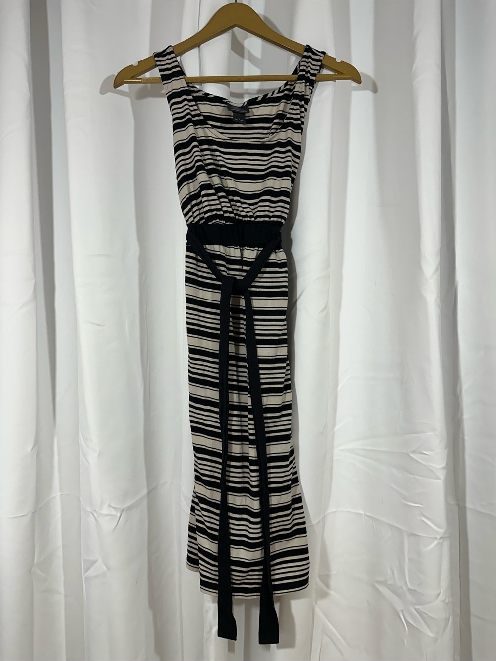 Oh Baby by Motherhood Striped Sleeveless Maternity Dress Size Large